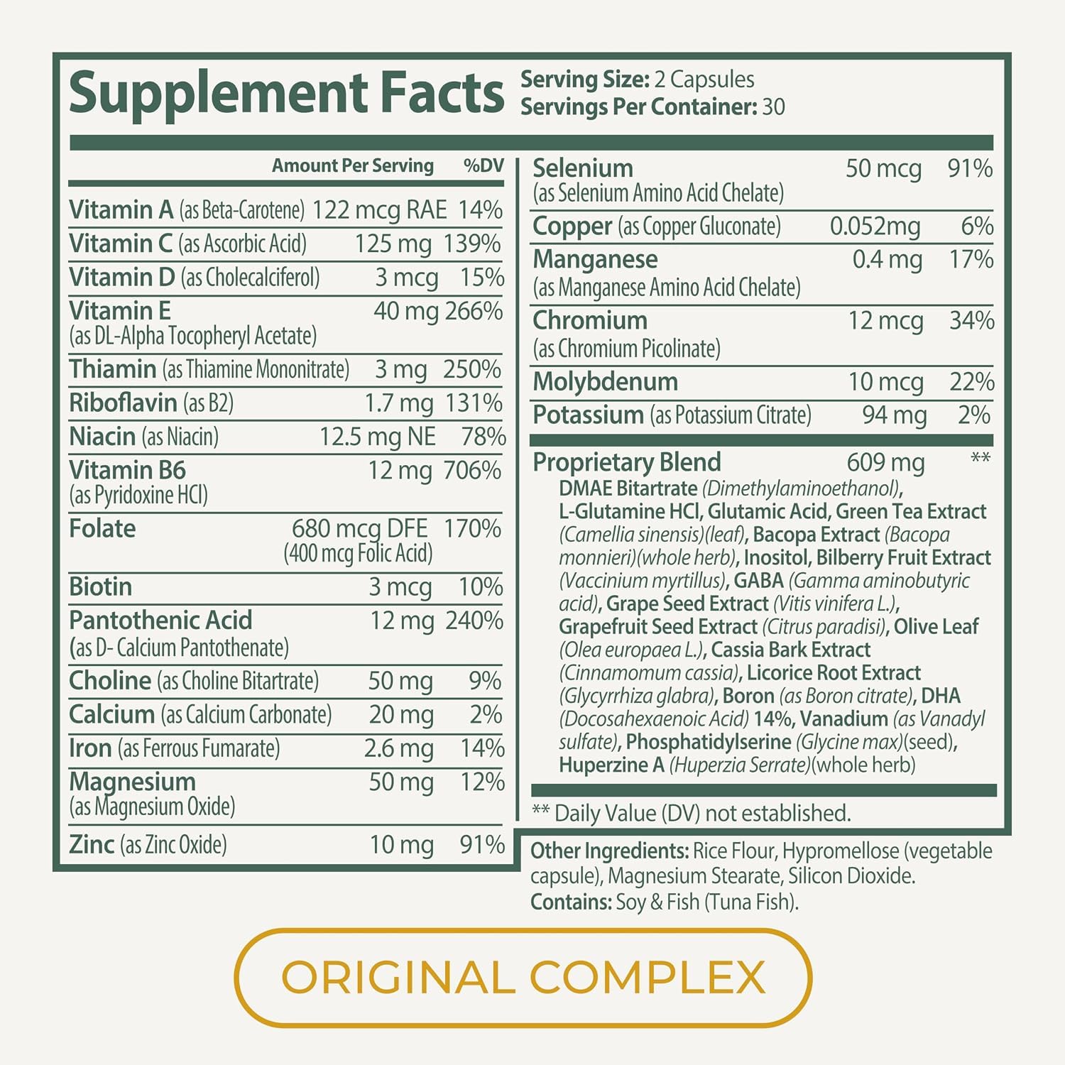 Nootropic Brain Supplement for Memory and Focus, 60 Capsules — Amazon image 7