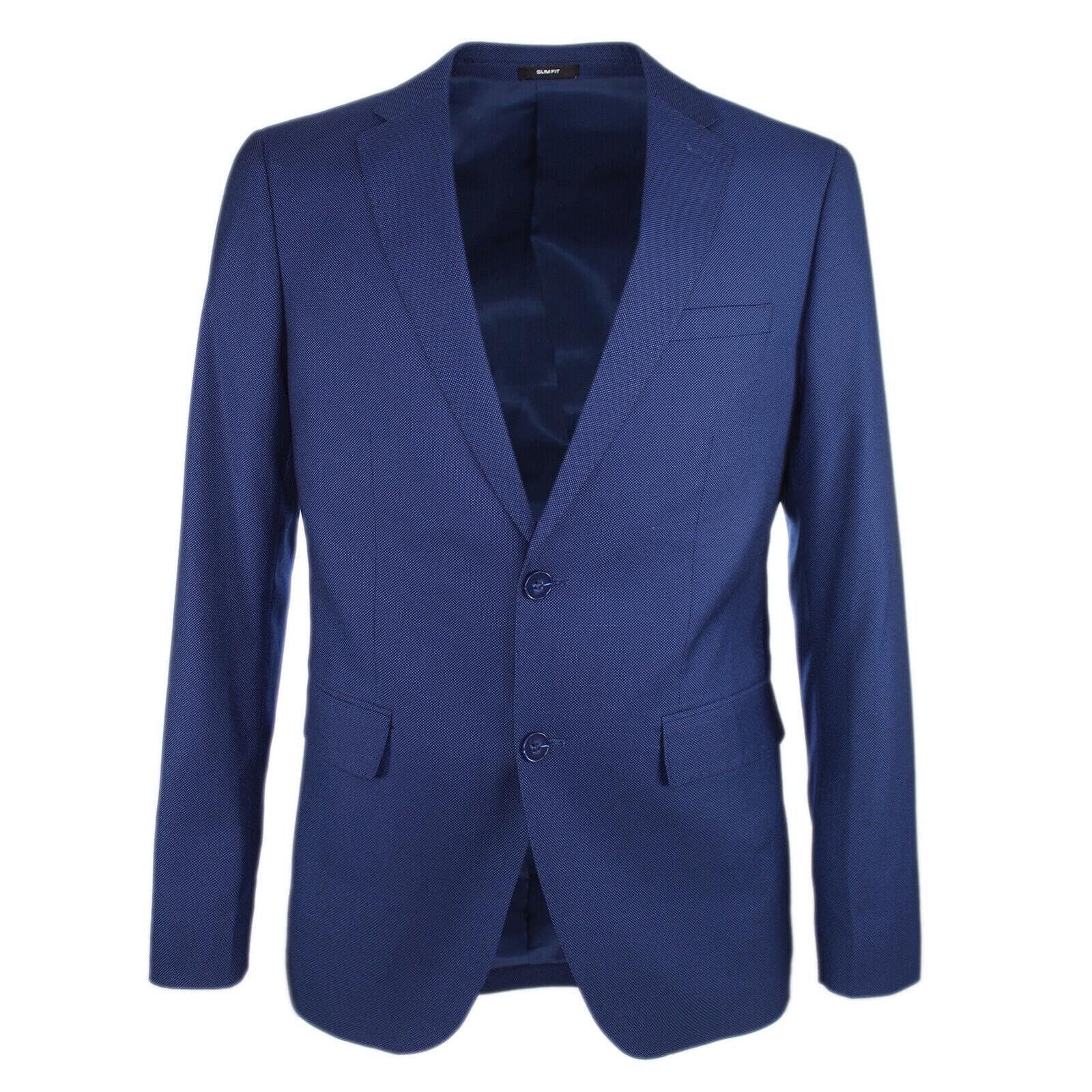 Abito da Uomo Micro Fantasia Vestito Formale Completo Elegante Sartoriale Slim Giacca e Pantalone da Ufficio