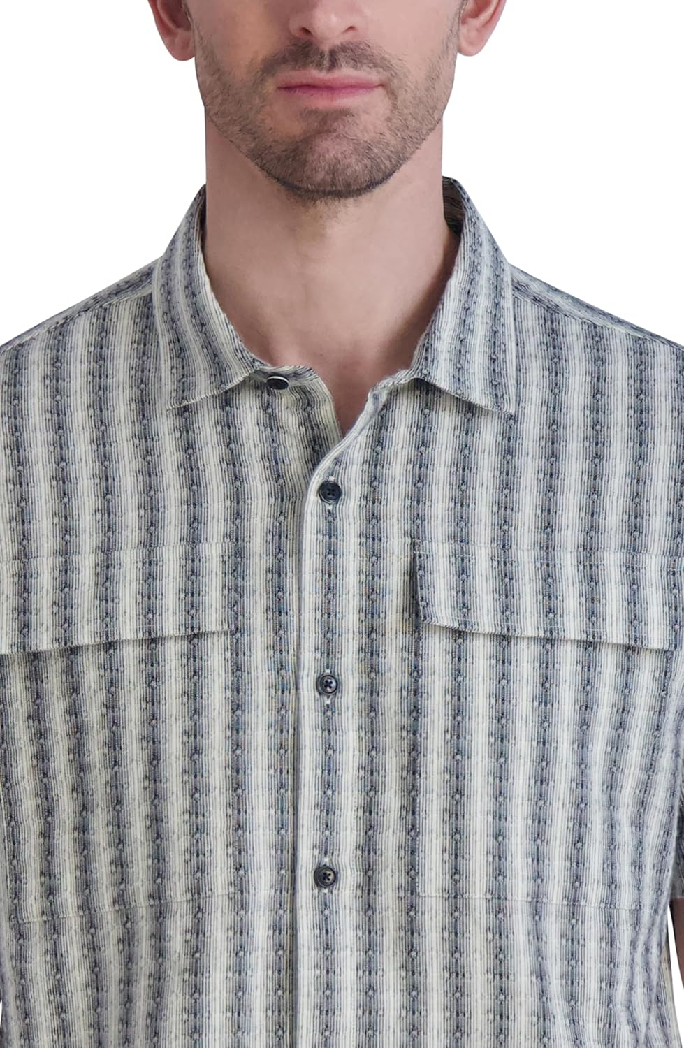 Karl Lagerfeld Men's Short Sleeve Chest Pockets Top