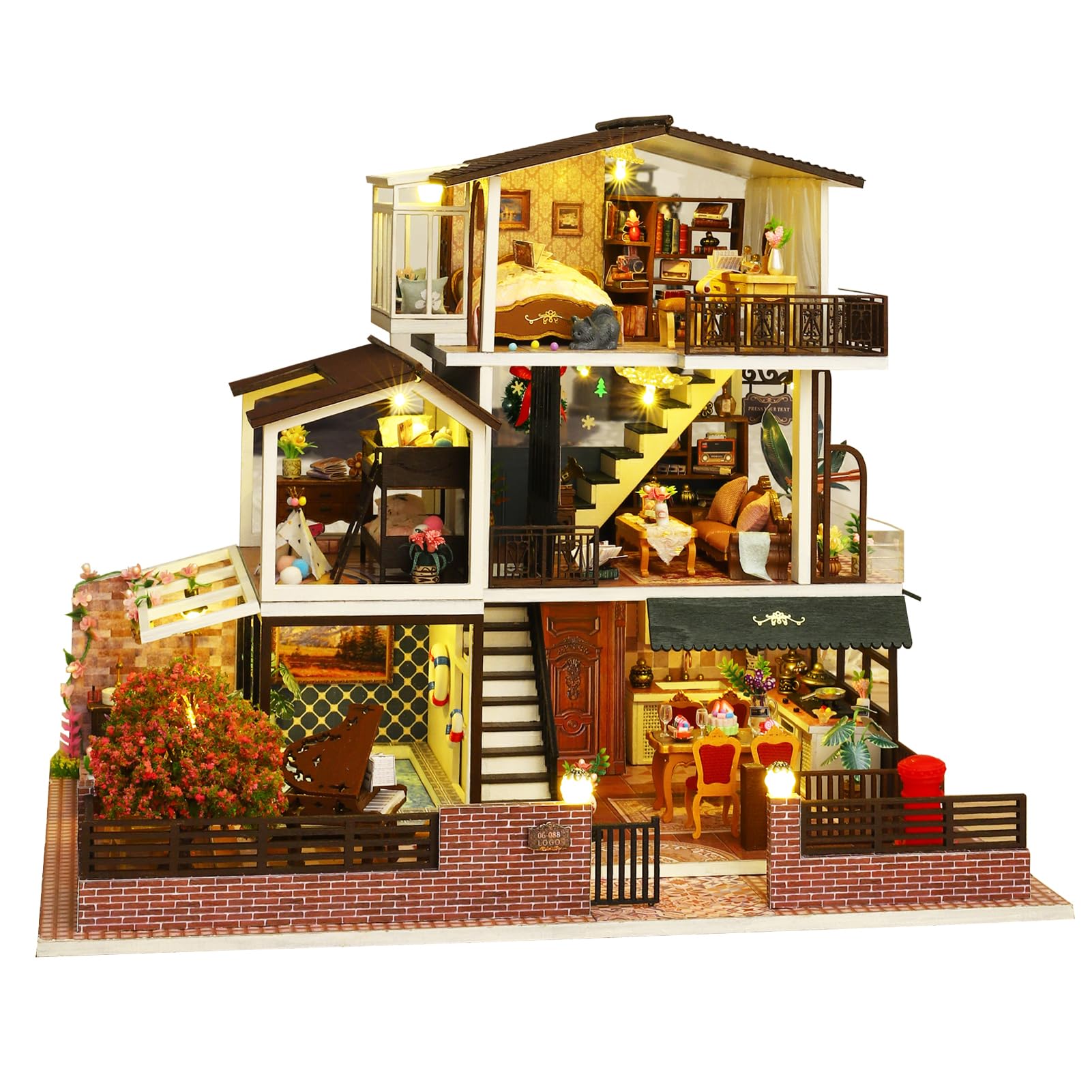 Amazon | Spilay 1/24 DIY 木製ミニチュア ドールハウス 初心者