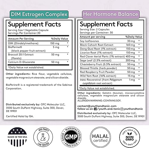 Miniatura 6 de Suplementos de equilibrio hormonal femenino y estrógeno | Apoyo al desequilibrio hormonal para mujeres en todas las etapas | PMS y píldoras de