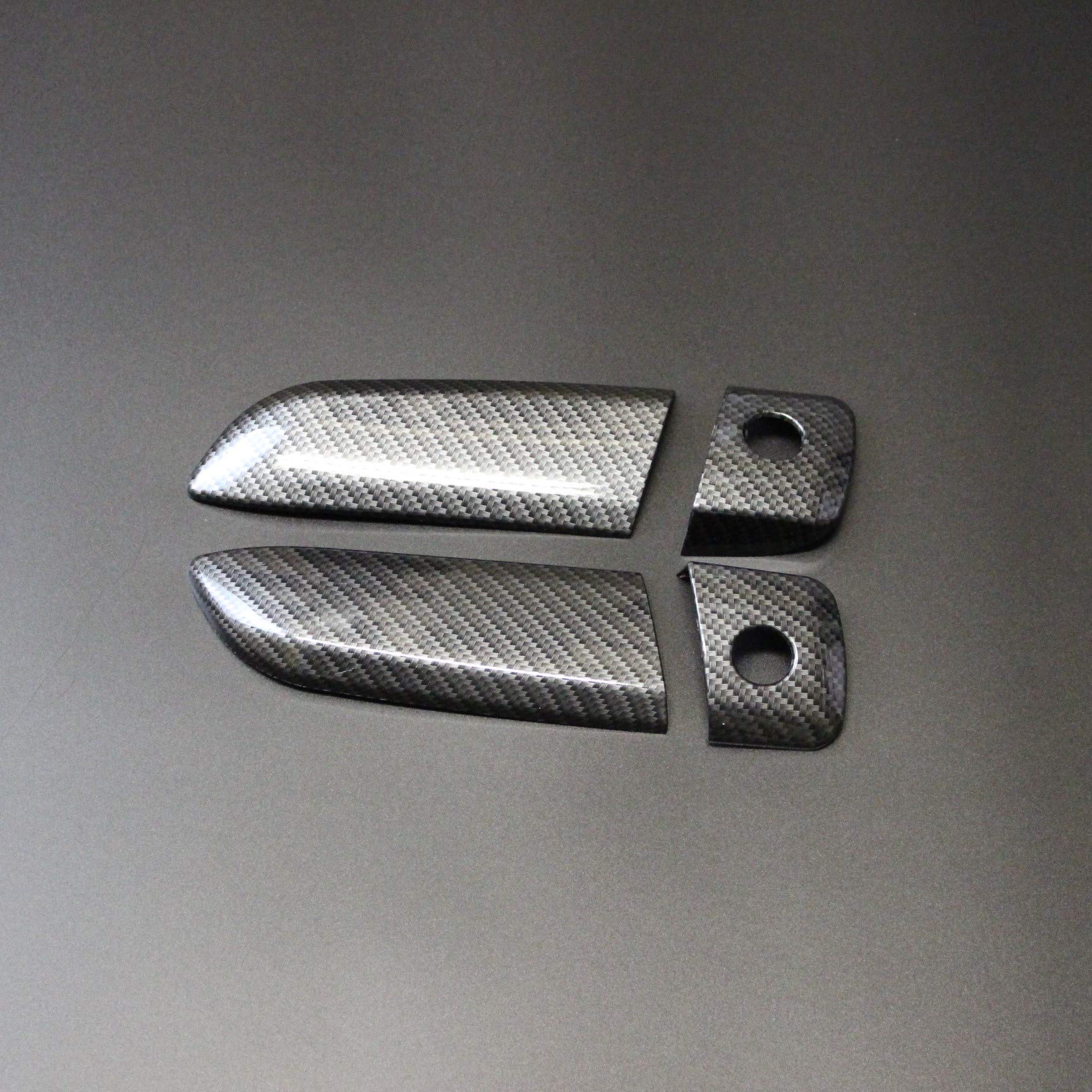 【新品】ハイエース レジアスエース 200系 カーボン調 ドアハンドル ドアノブ カバー エクステリア ガーニッシュ