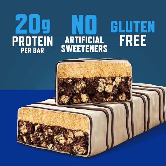 CLIF BUILDERS Protein Bars, White Fudge OREO-Flavored, 20g Protein, 6ct