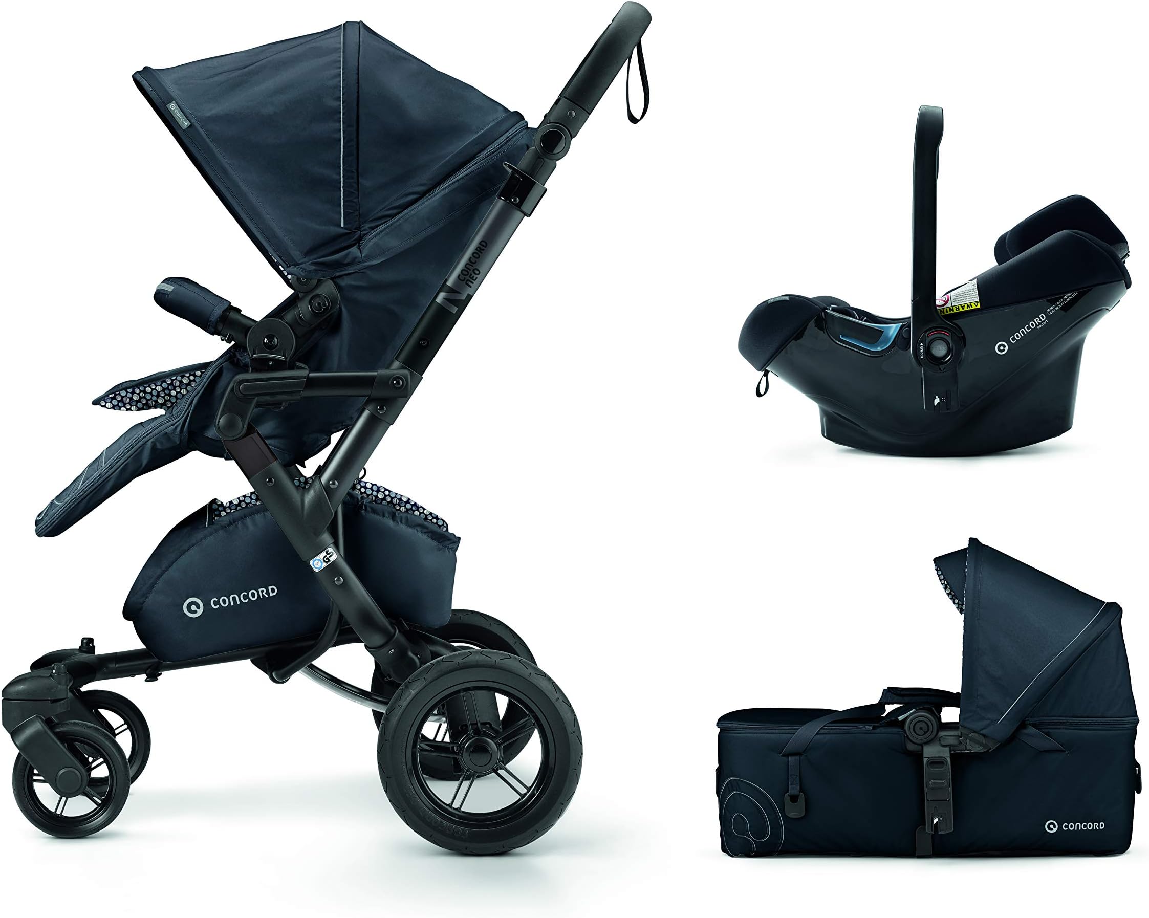 Concord Neo Mobility Set – Modular System Neo + Scout + Air 0+, Cosmic Black