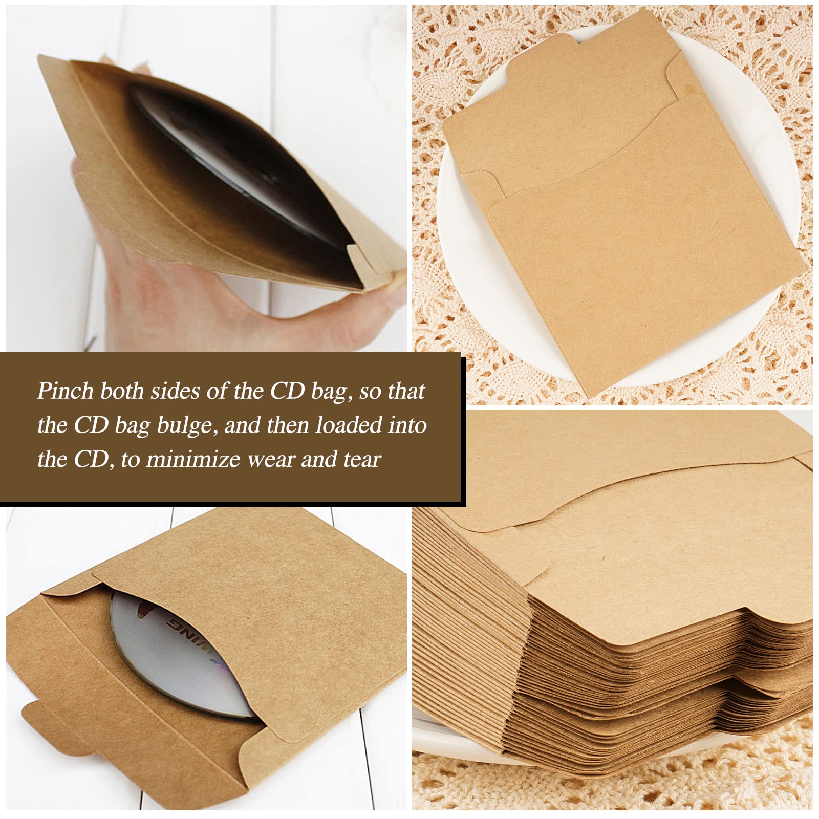 Bustine Colorate Per CD E DVD - Confezione Da 50 Con Finestrella, Per Protezione E Archivio