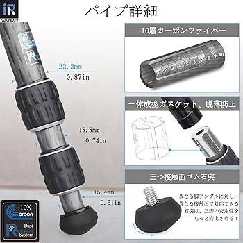 【色: 三脚のみ】INNOREL 三脚 ミニ カメラ用 卓上三脚 カーボンファイ Amazon | INNOREL 三脚 ミニ カメラ用 卓上三脚 カーボン