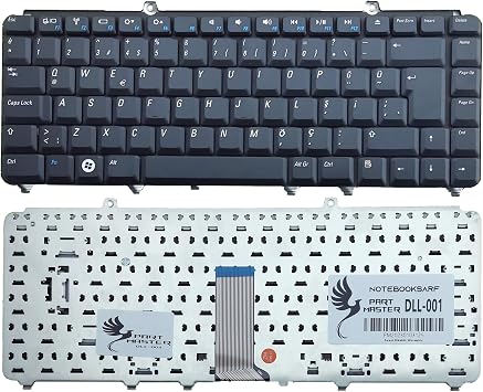 Dell V071425Bs1, V0714Epas1  le Uyumlu Klavye, Siyah