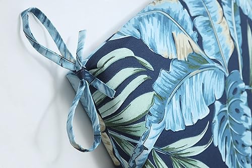 Miniatura 2 de Pillow Perfect Cojín cuadrado para silla de esquina azul medianoche Tortola para exterioresinteriores