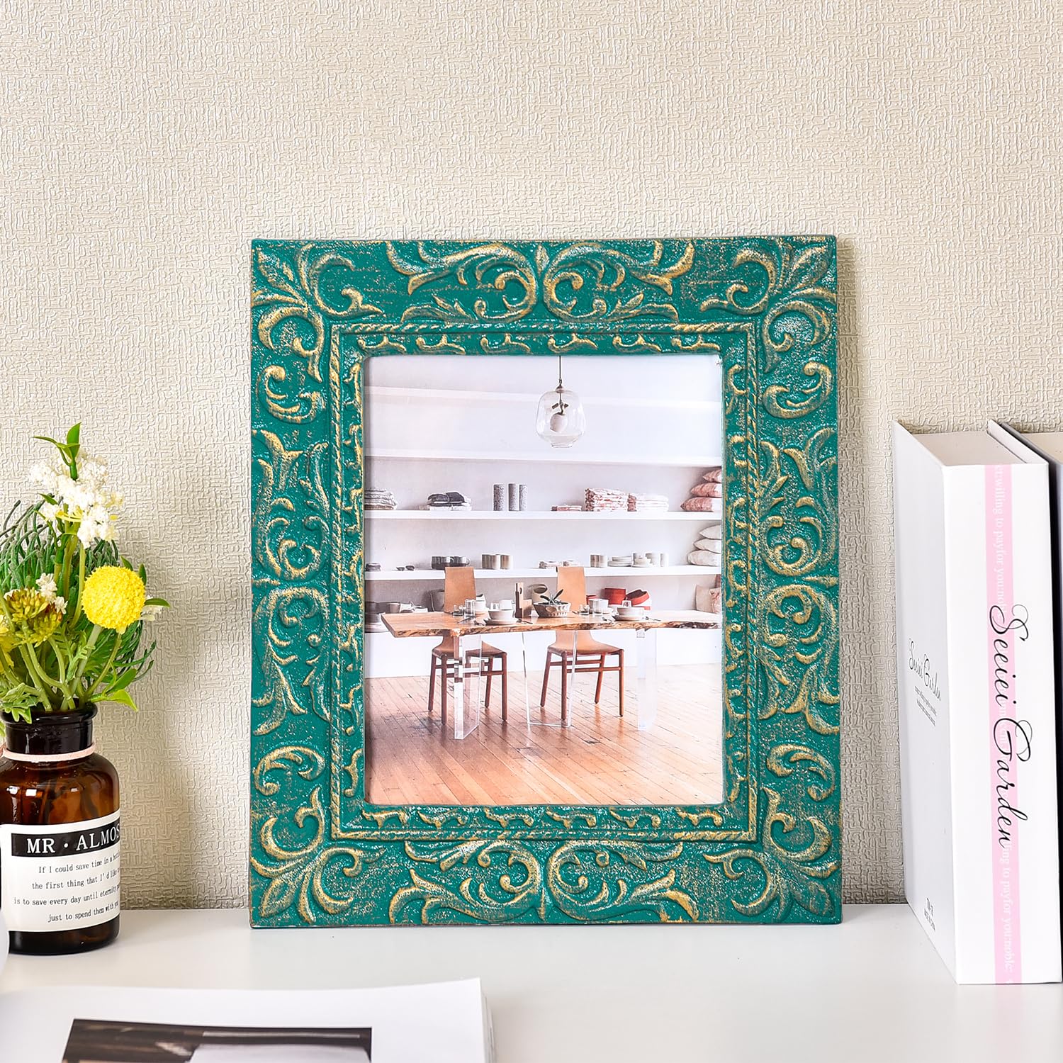 Amazon.com - Sungmor Cast Iron Picture Frame 7x8 Inch, Vintage