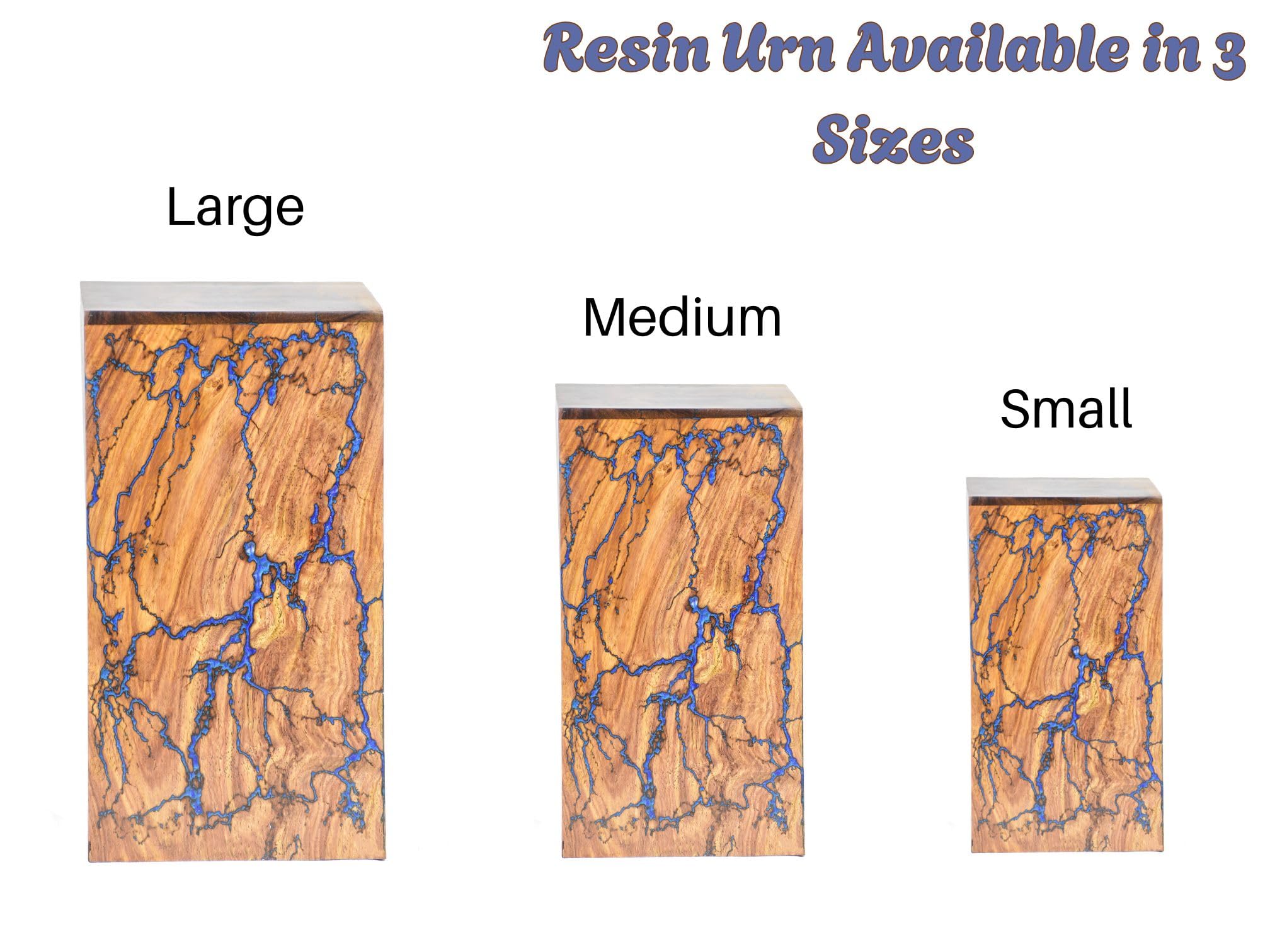 Wooden Cremation Urn for Human Ashes, Decorative Indian Rosewood & Resin Urn Box for Ashes - Image 4