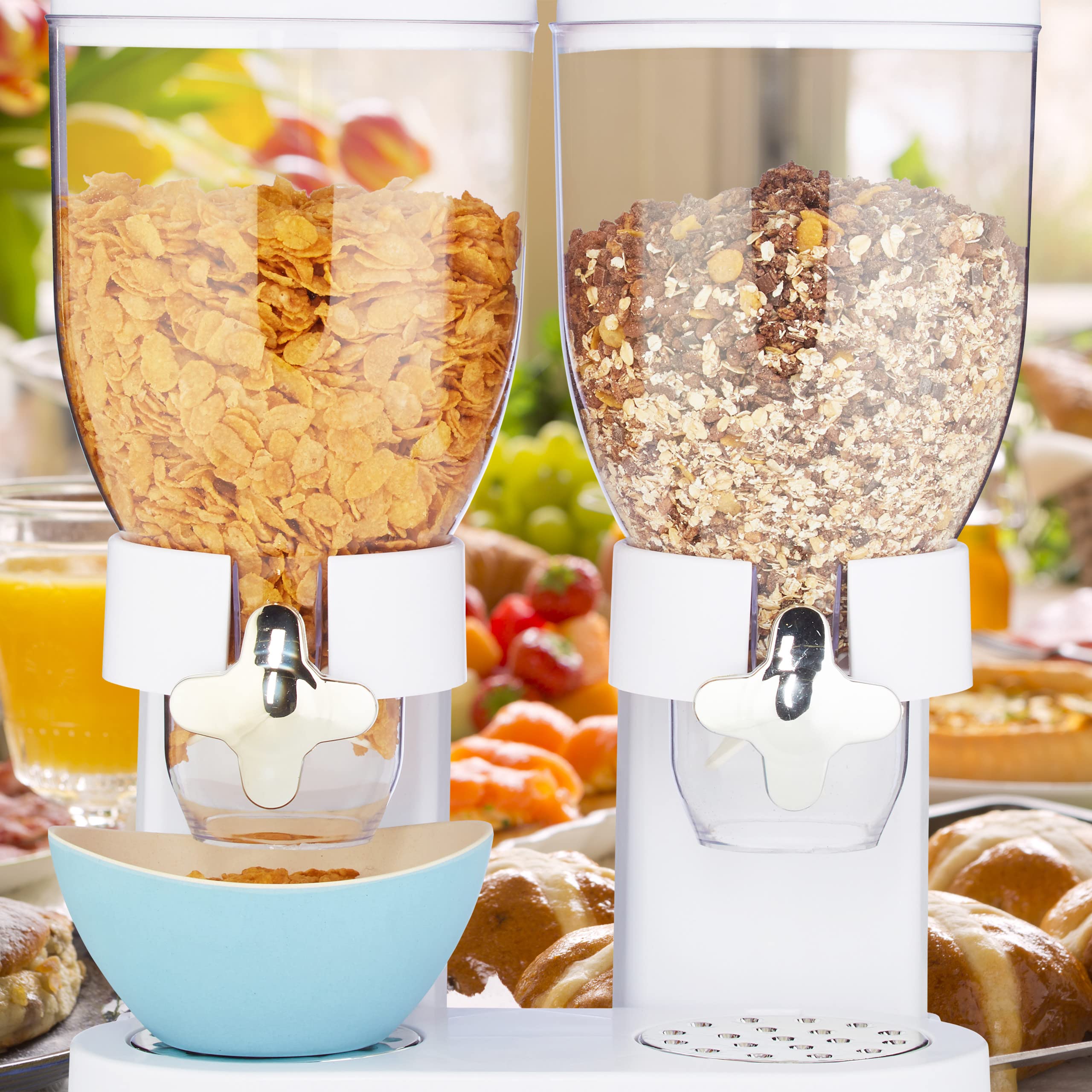 Dispenser Cereali Relaxdays - Per Cornflakes E Dolci, Plastica, 31x16.5x18.5 Cm, Nero - Foto 8