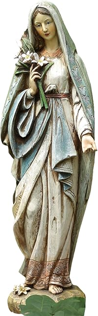 Napco Blessed Virgin Mary Mother Madonna Lilies Garden Statue