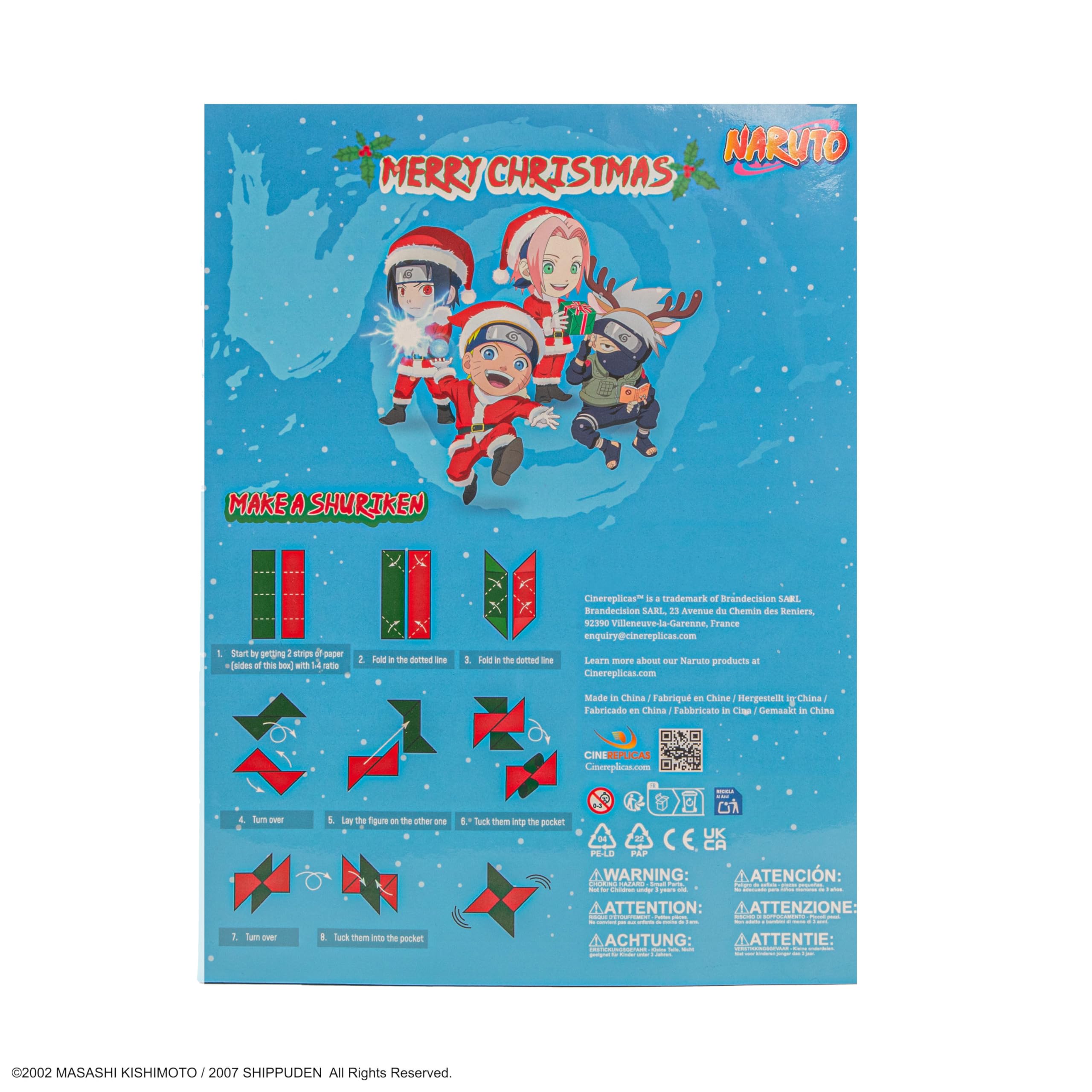 CINEREPLICAS - Calendario dell'Avvento Naruto 2025 - Licenza ufficiale