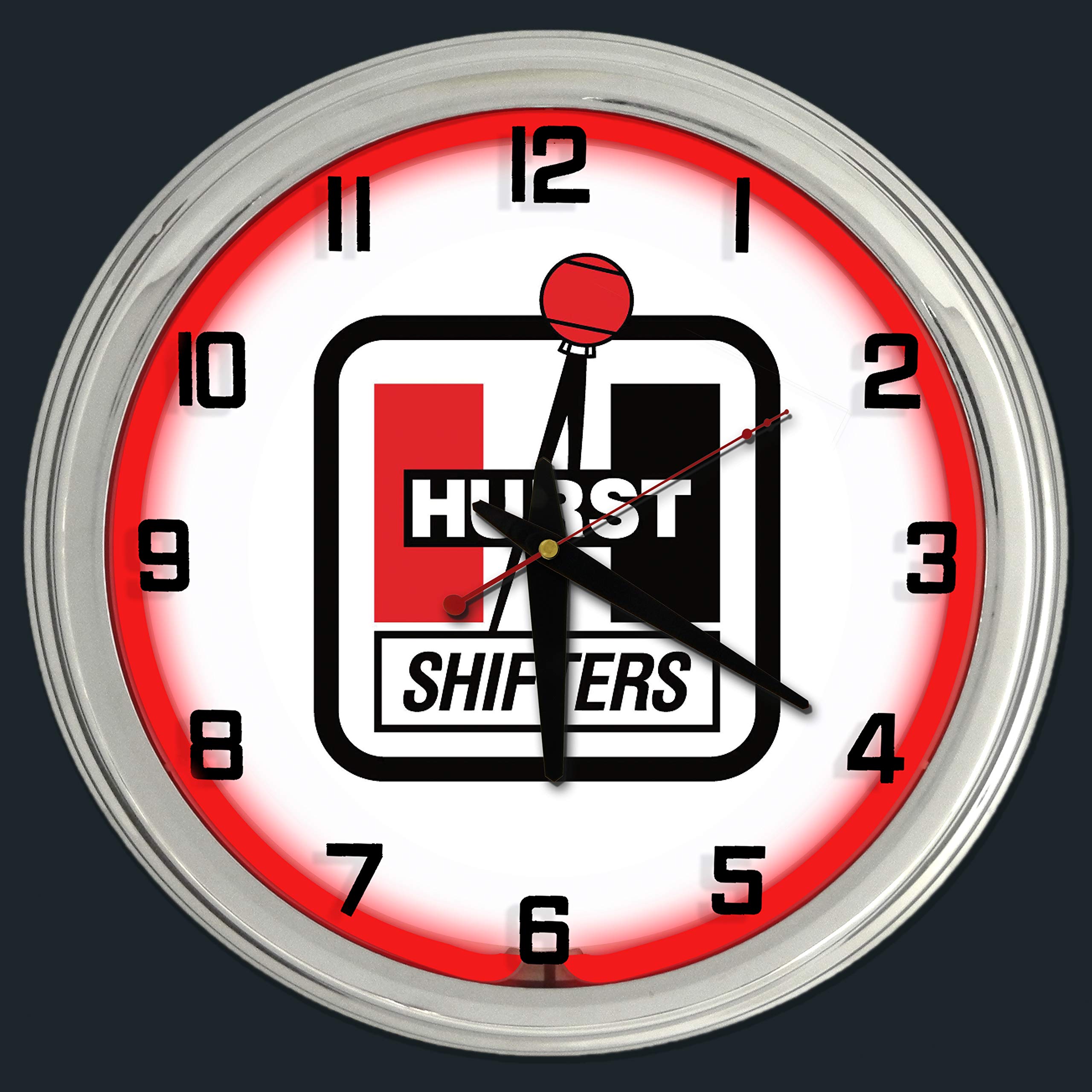 Red Garage Wall Clocks