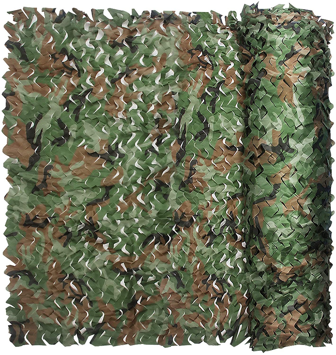 OUdini Woodland Camouflanetting, Camouflanet Hunting Blinds, Camping Military Hunting Shooting Sunscreen Net/Jungle/2 * 4M(6.6 * 13Ft)