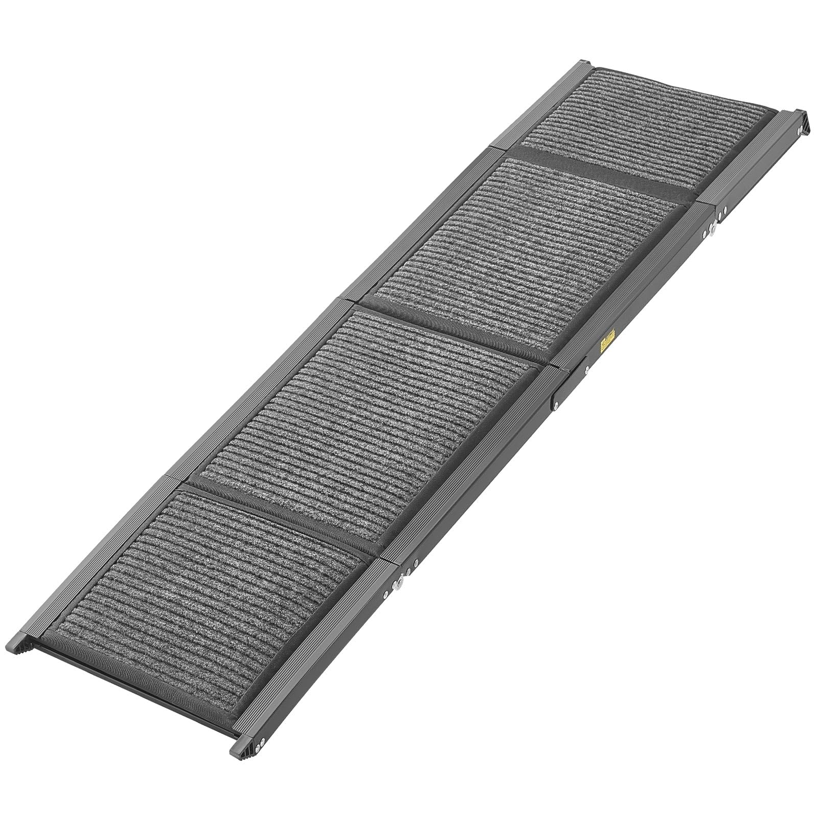 VEVOR Rampa para Perros para Coche, 160 x 43,2 cm, Plegable, para Perros Medianos y Grandes de hasta 113 kg, con Superficie de Fieltro Antideslizante, Portátil, para Exteriores, SUV y Camiones