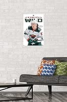 Vista 2 de Trends International NHL Minnesota Wild - Póster de pared Kirill Kaprizov Feature Series 23, 22.4 pulgadas de largo x 14.7 W, versión premium sin