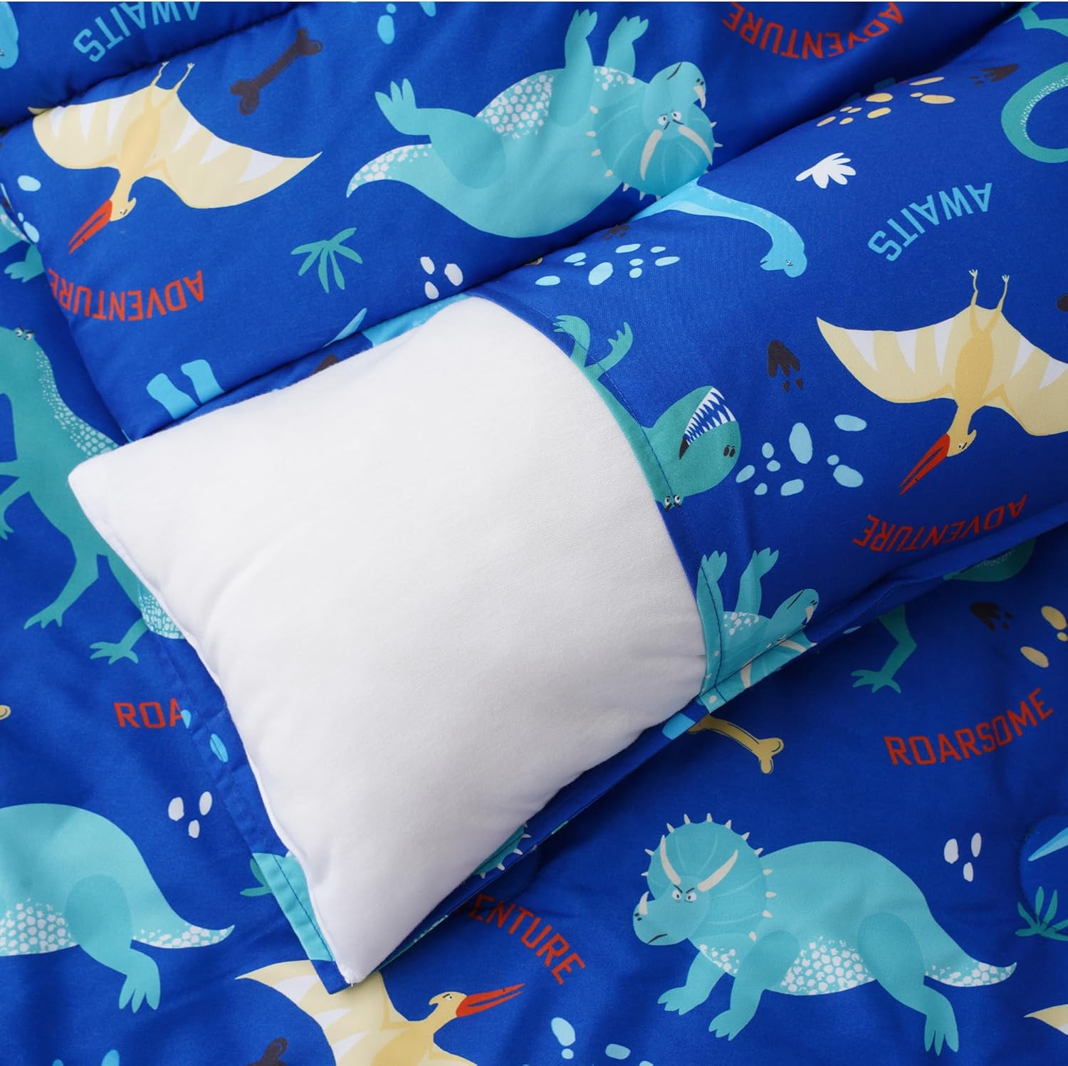 Bunnikins & Clover Toddler Nap Mat with Removable Pillow, Nap Mats for Preschool, Easy Clean Toddler Nap Pad for Kindergarten, Kids Sleeping Bag for Travel Camping