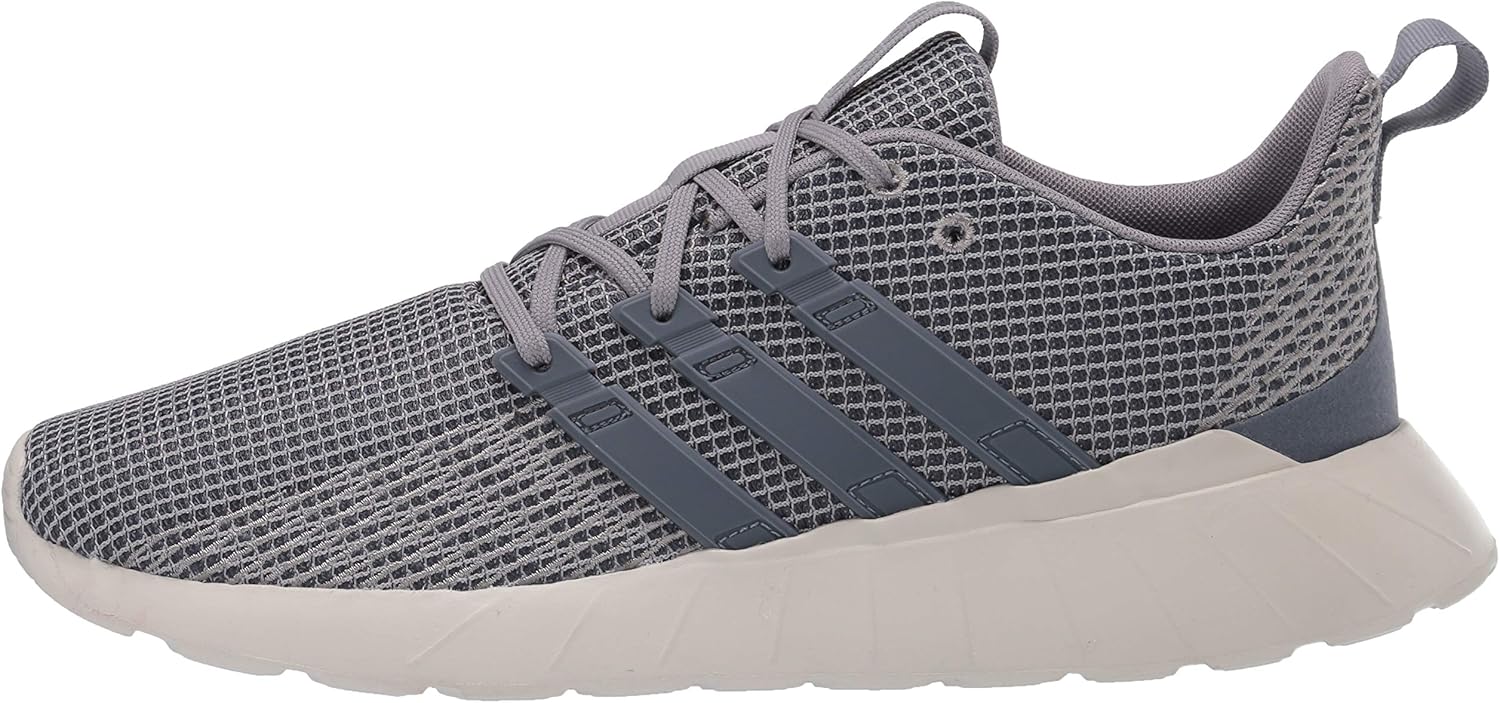 adidas mens Questar Flow Sneaker, Grey/Grey/White, 10.5 US