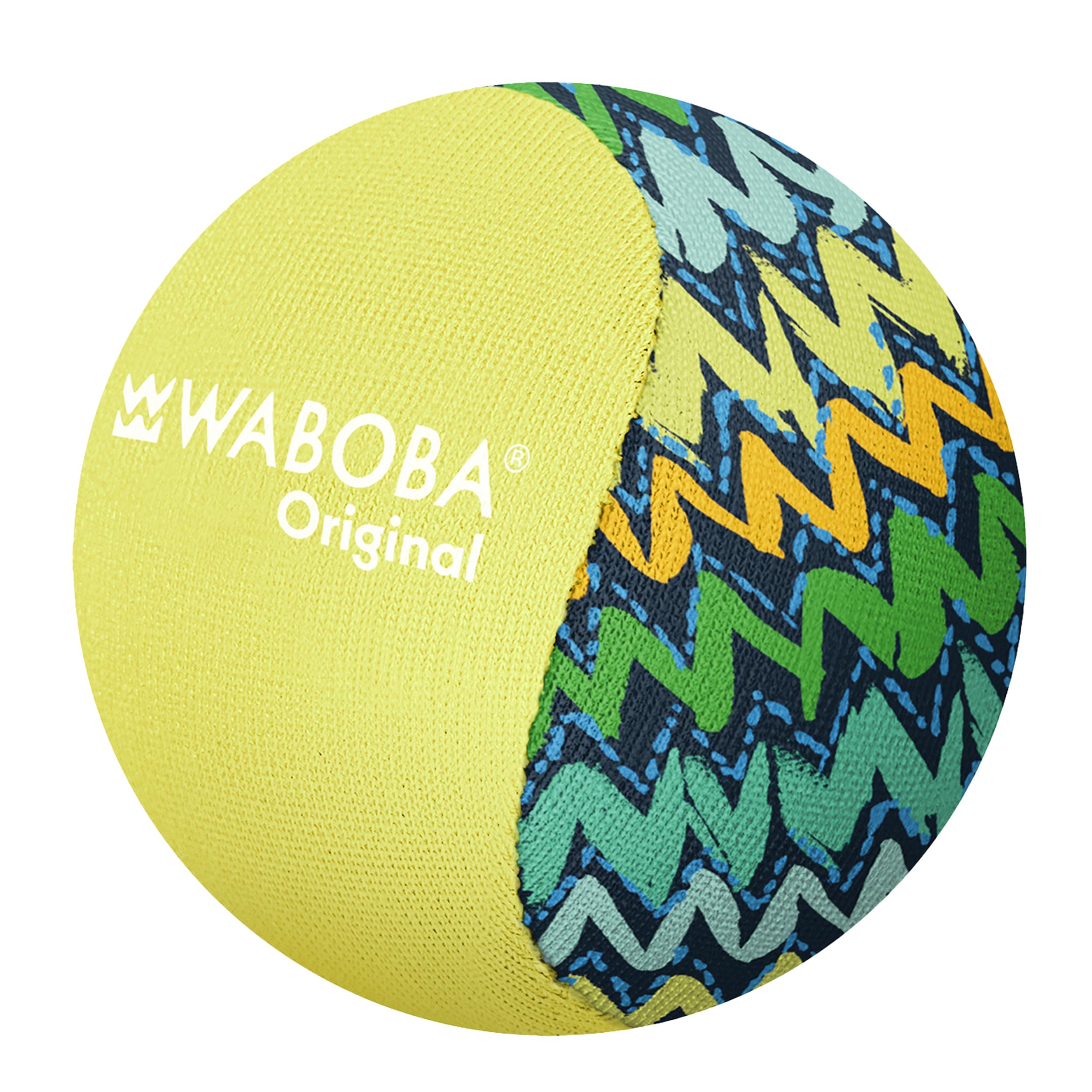 Waboba Wasser-Sprung-Ball – Der Originale Skip-Ball für Ozean, See & Pool – Hochleistungs-Wasser-Spielzeug für endlosen Sommer-Spaß – Robuster, weicher Gelkern für einfaches Springen – Zigzag