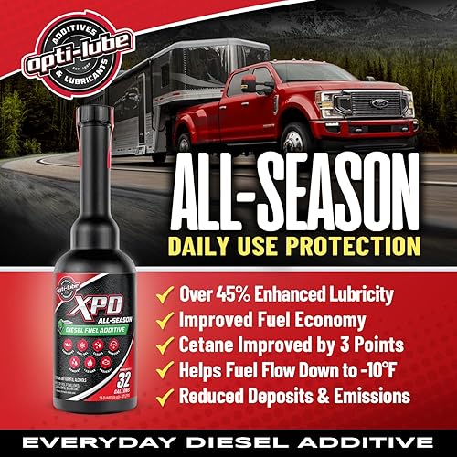 Miniatura 7 de Opti-Lube XPD Aditivo de combustible diésel para todas las estaciones - Botellas de 8 onzas (caja de 24 unidades)