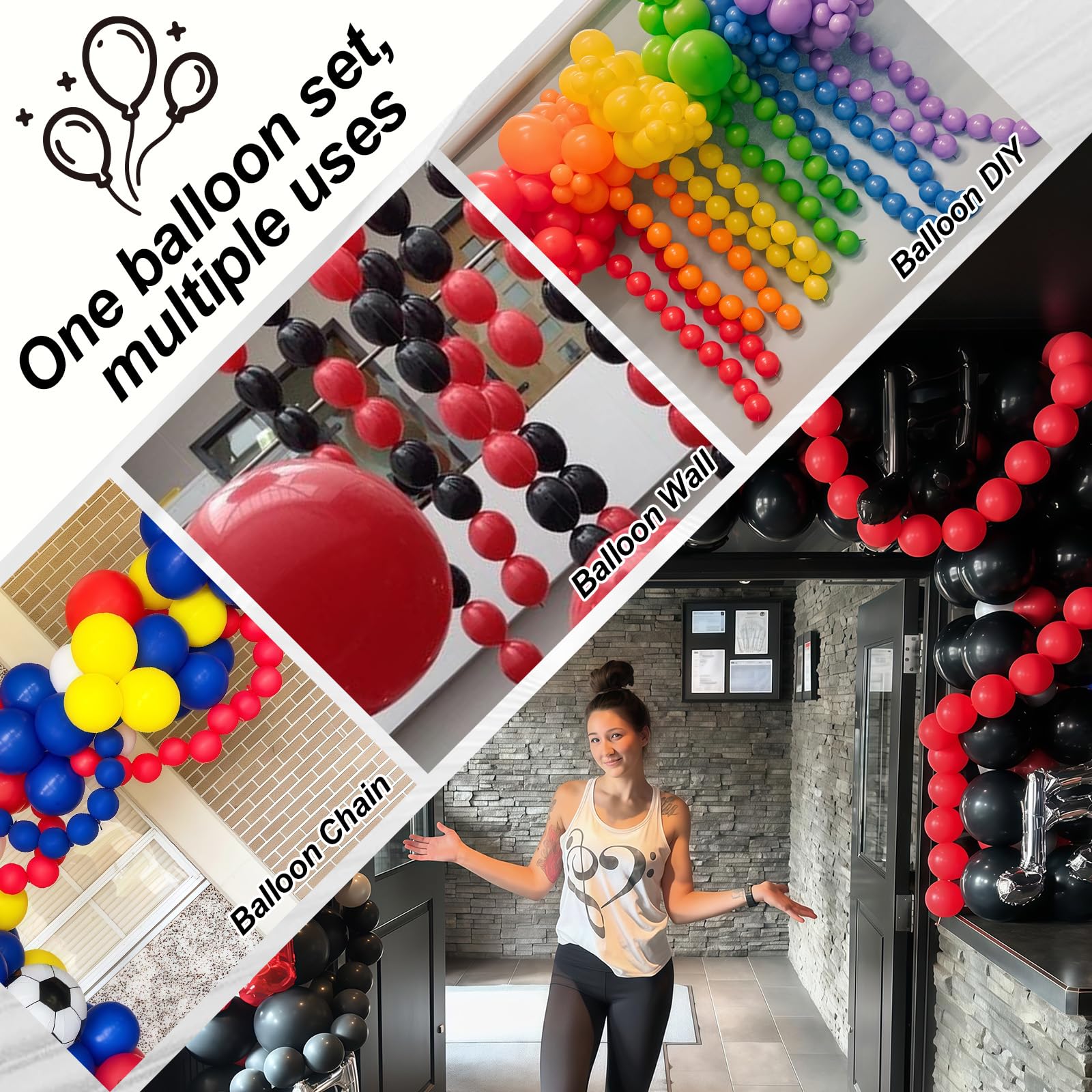 Rote Schnellverbindungsballons, 60 Stück, Verbindungsballons für Hochzeit, Geburtstag, Babyparty, Verlobung, Jahrestag, Party-Dekorationen (15,2 cm)