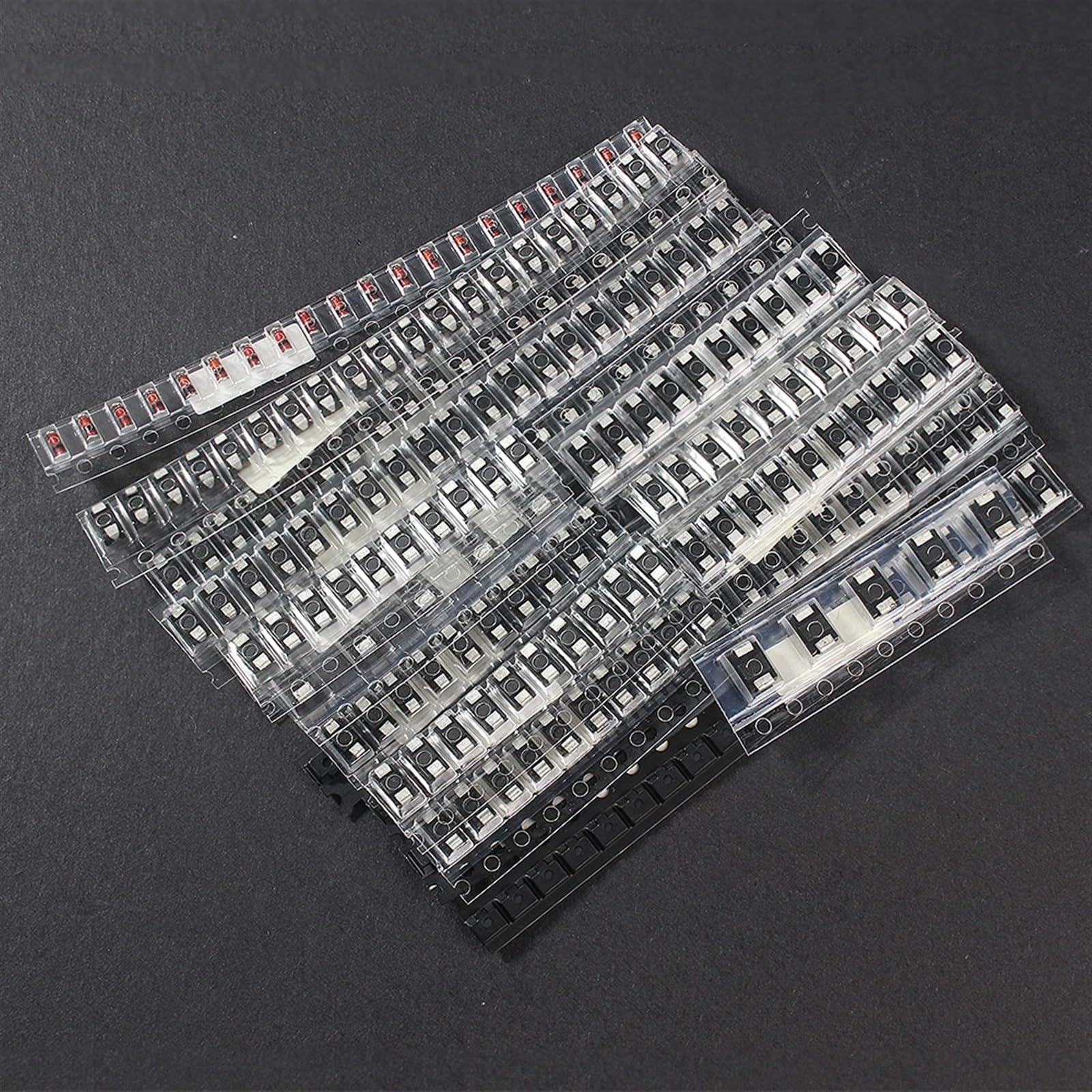 Kit surtido de 260 diodos conmutación y rectificadores Schottky: M1, M2, M4, M7, S2M, RS1M, US1M, ES1D, SS14, SS110, SS34