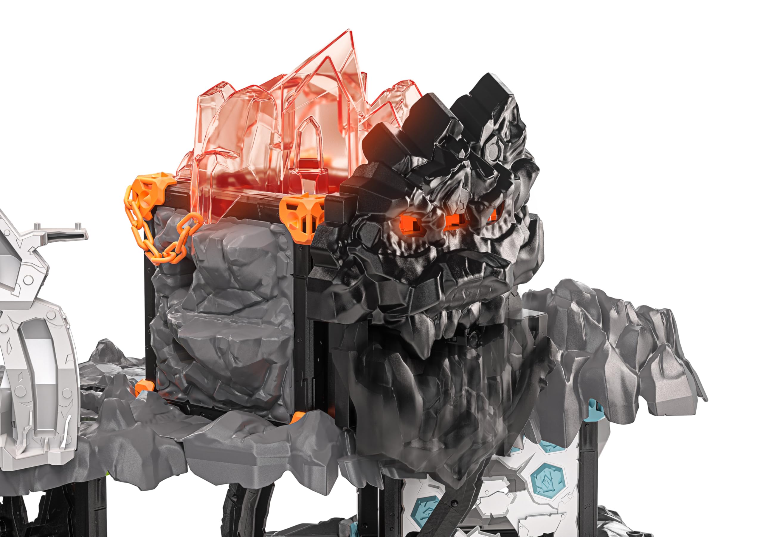 schleich ELDRADOR CREATURES | MasterCave Smashrador 42757 | Zestaw z 4 grotami BattleCave, 4 Mini, robotem, lawowym lwem i Super Kryształem | Wiele funkcji i akcesoriów | Od 6 lat | 119 elementów