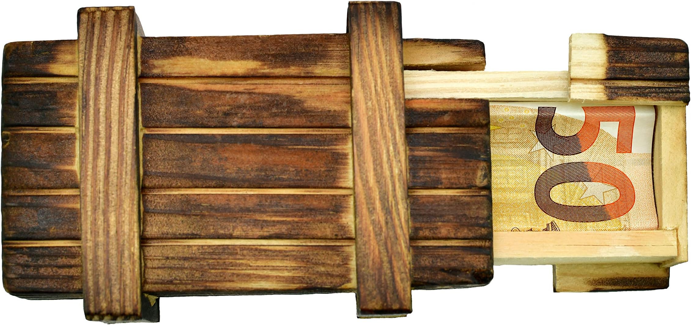 Magic Wooden Gift Box Puzzle, Intelligence Brain Teaser Keepsake Box, Memory Puzzle with Secret Storage Compartment Perfect for Adults, Jewelry, Money, Small Components