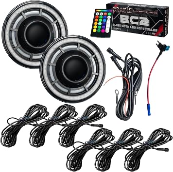 Oracle Lighting 5876-335 Oculus 7" Colorshift Bi-Led Projector Headlights For Jeep Wrangler Jk