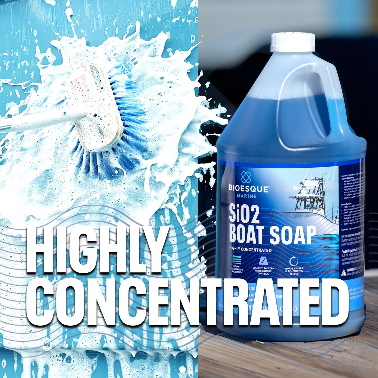 Bioesque Marine Pro SiO2 Boat Soap, 32 Fluid Ounce (Pack of 1)