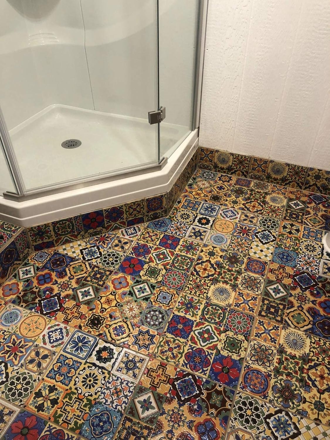 Mexican Tile Bathroom Floor Flooring Ideas