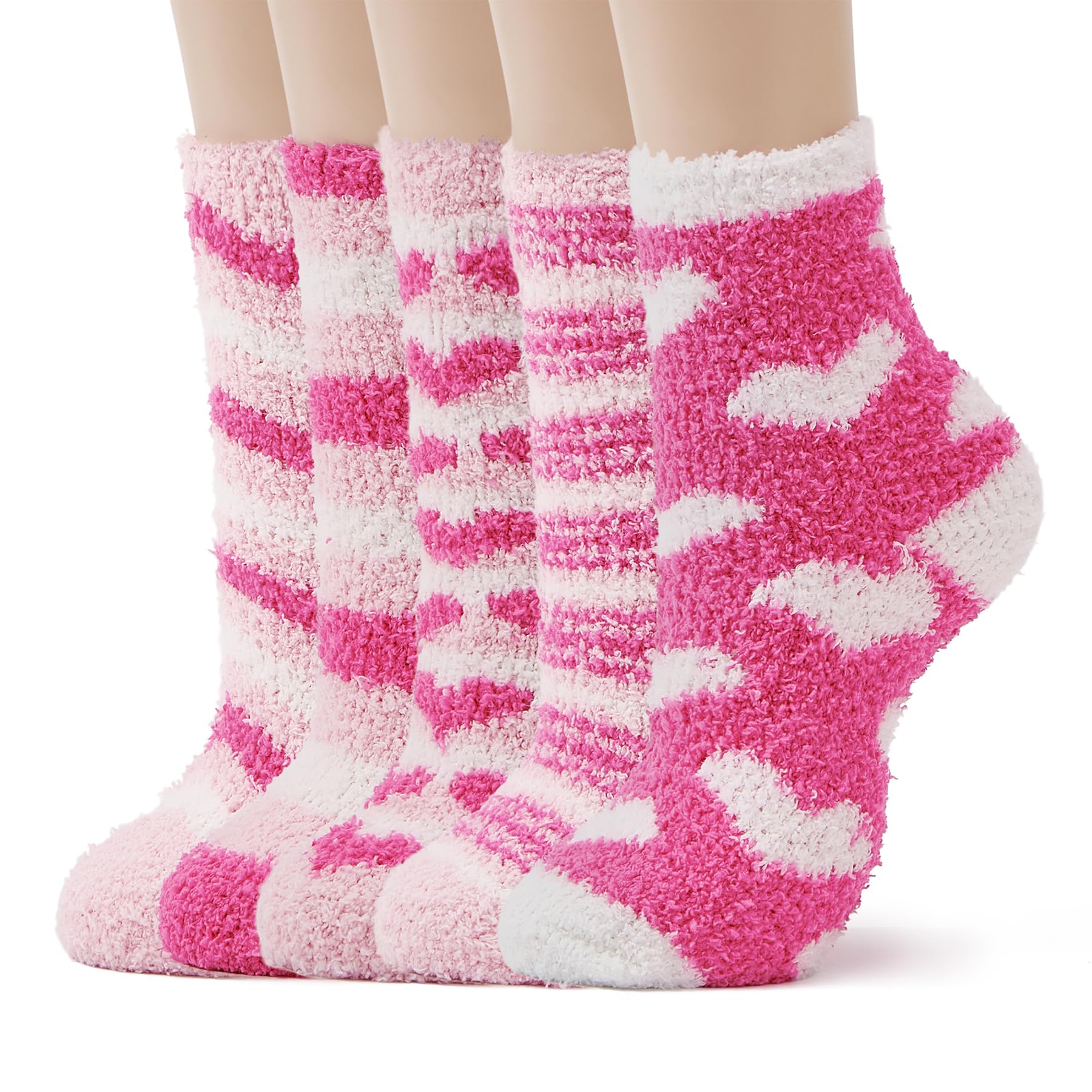 Zando Women's Fuzzy Socks for Women Slipper Socks-Cozy Fluffy Non-Slip Warm,for Halloween, Home, Hospital, Yoga
