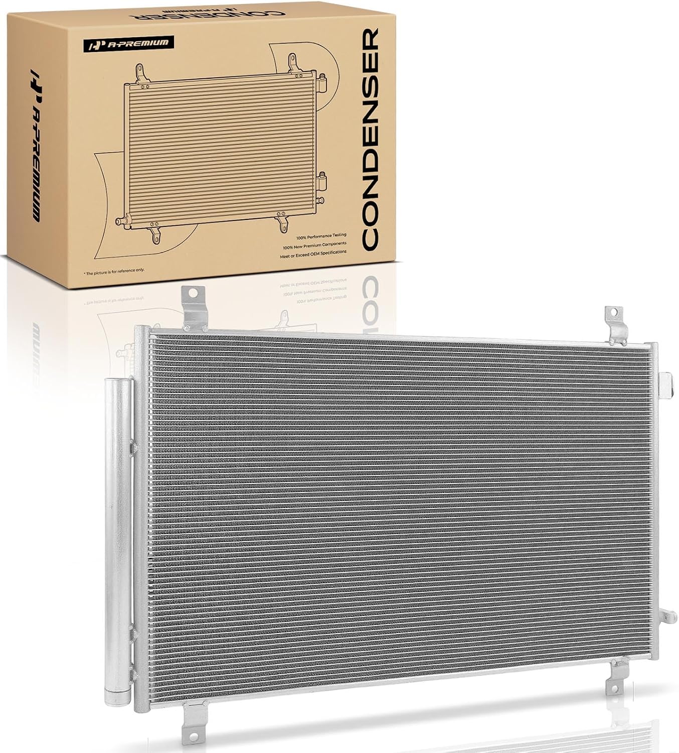 A-Premium Air Conditioning A/C Condenser Compatible with Acura MDX 2014-2018 & Honda Pilot 2016-2022, Passport 2019-2021, Ridgeline 2017-2023, V6 3.5L