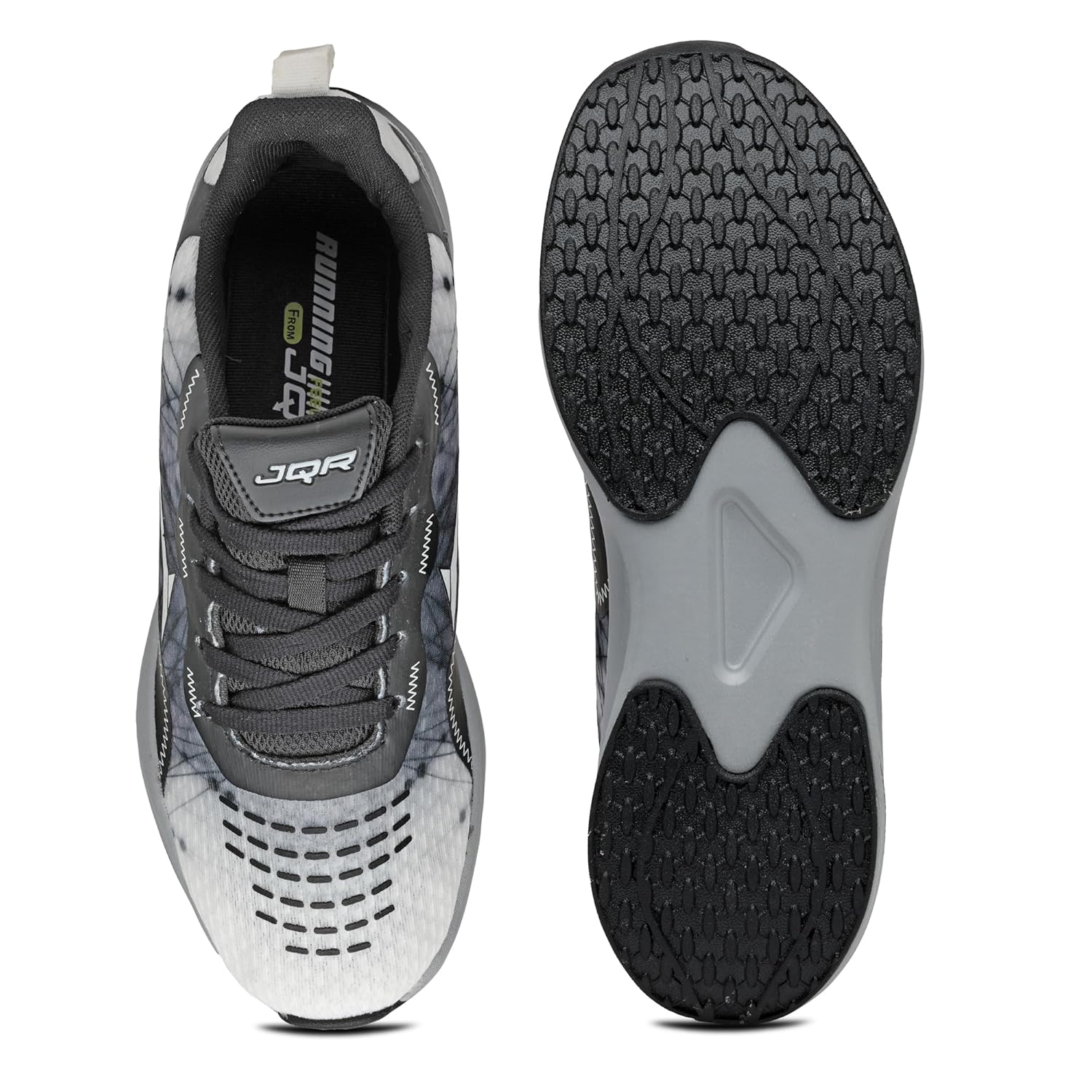 JQR Bella-N White Sports Shoe for Men | Breathable Mesh | Shock Absorption | Non-Slip | Lightweight & Comfortable | Stylish & Durable for Gym, Walking, Jogging & Casual Use for Everyday Wear 8 81Yustd2WPL. SL1500