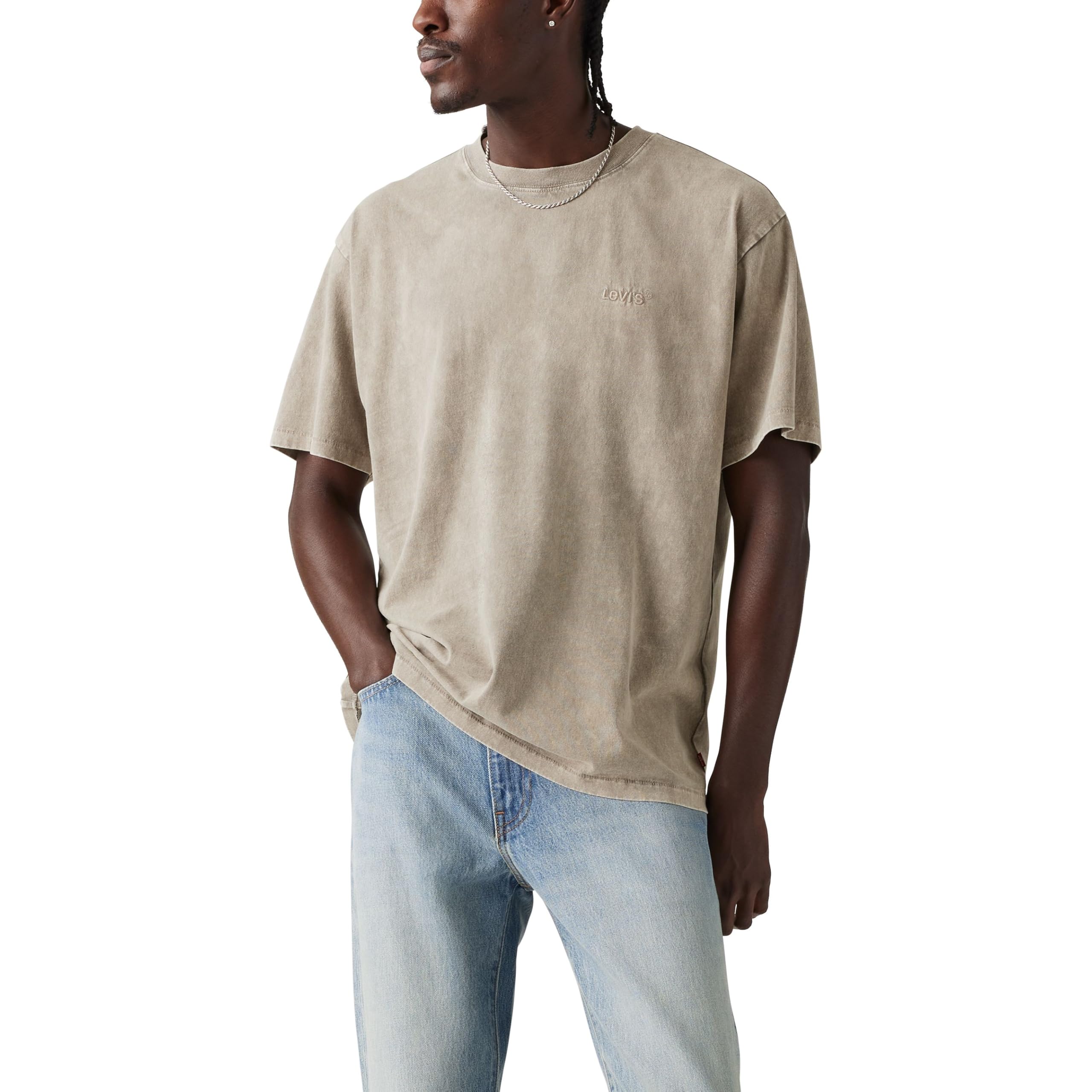 Levi's Red Tab™ Vintage Tee Stones Throw Mineral Wash Silent Storm Jersey - Grey L