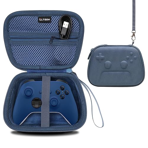 LTGEM Controller Case Compatible with Xbox Core/Xbox Elite Series 2 Core/PlayStation DualSense/GameSir G7 SE/PowerA Gaming Controller, Blue