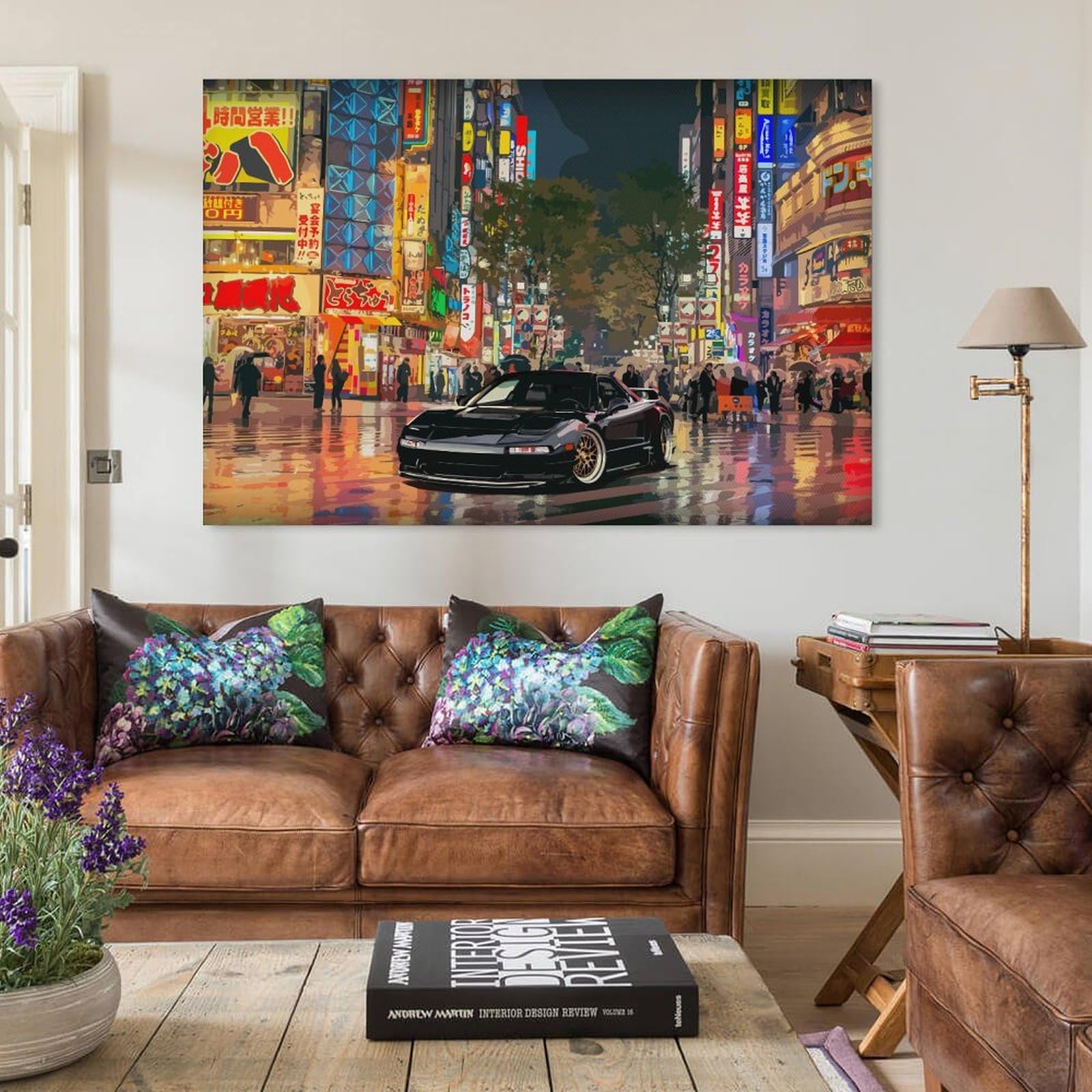 Amazon.com: Jdm Car Nsx Tokyo Street City Night Art Car Posters