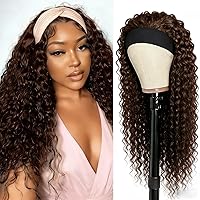 Vista 57 de XSY: Peluca de diadema de cabello humano de onda profunda sin pegamento, sin encaje frontal, peluca de diadema rizada, lista para usar y llevar