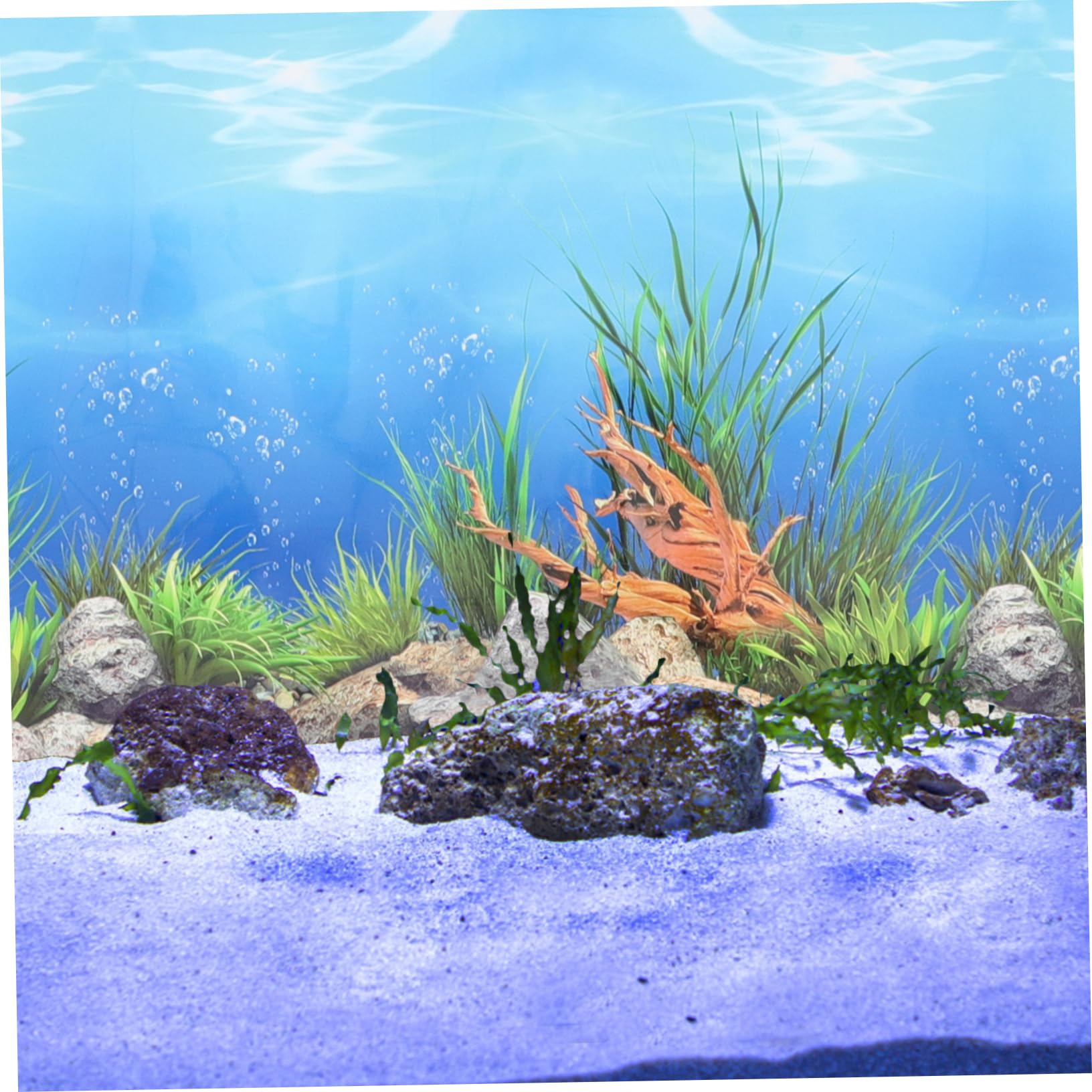 ハンドメイド ある水槽の風景  ヤドカリ刺繍 白木フレーム ハンドメイド ある水槽の風景 ヤドカリ刺繍 白木フレーム