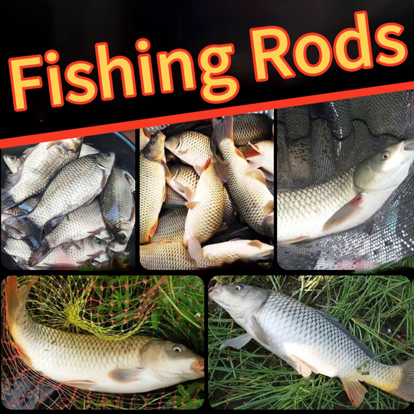 CañAs De Pesca Carbono Cañas de Pescar telescópicas CañAs Carpfishing