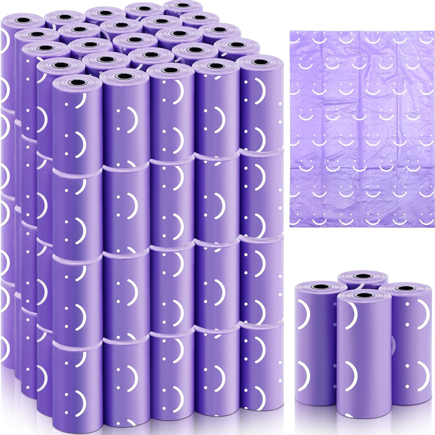 1500 Count Diaper Disposable Bags for Baby Diaper Sacks Baby Powder Scent Disposal or Pet Waste Bags, 100 Rolls(Purple) 1500 Count Diaper Disposable Bags for Baby Diaper Sacks Baby Powder Scent Disposal or Pet Waste Bags, 100 Rolls(Purple)