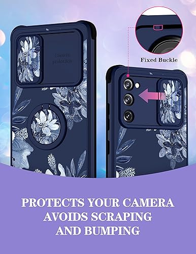 Miniatura 3 de Goocrux Funda 2 en 1 para Samsung Galaxy S20 FE 5G, diseño de flores florales para mujeres y niñas, diseño de patrón de plantas lindo con cubierta