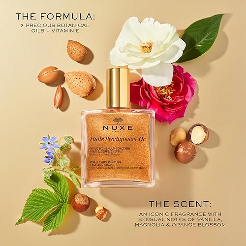 Miniatura 6 de NUXE Huile Prodigieuse Shimmer Multi-Purpose Dry Oil - Luxurious Radiant Glow and Hydration for Face, Body & Hair