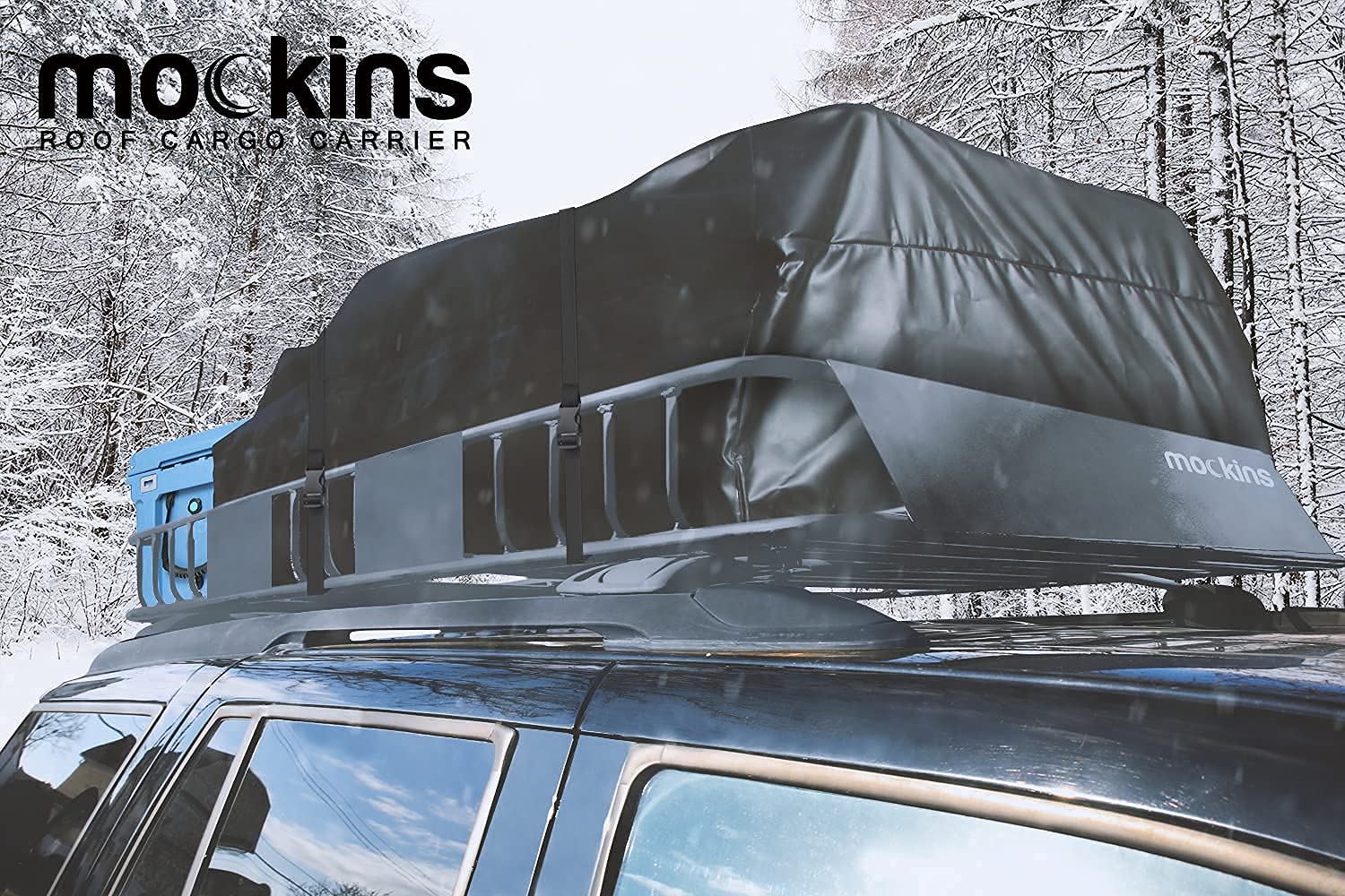 Mockins Roof Rack Rooftop Cargo Carrier with Bungee Net The Steel Luggage Rack is 64" Long X