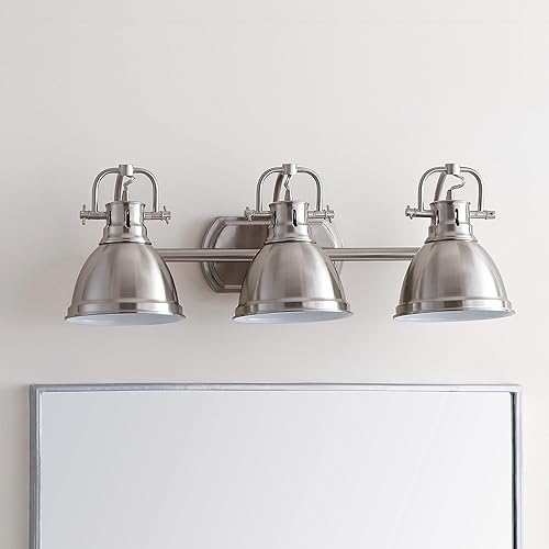 Miniatura 2 de Safavieh SCN4054A Roland Brush - Lámpara de baño (bombillas LED incluidas) de níquel con 3 luces, bronce