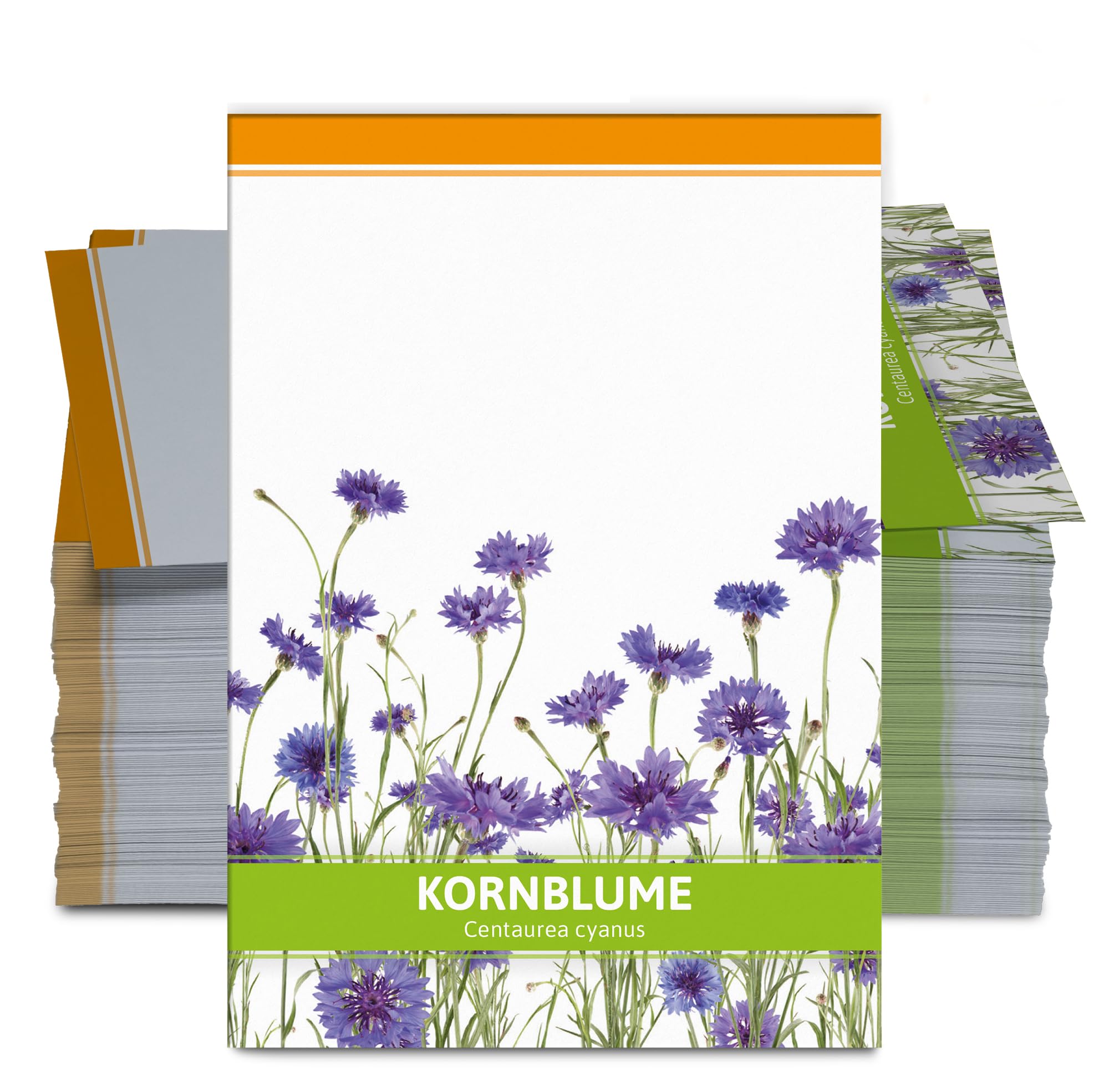 FLORTUS Kornblumen Samen für Gastgeschenke (100 Stück) | Blumensamen als Dankeschön Geschenke, Mitgebsel & Werbegeschenke | Wildblumensamen