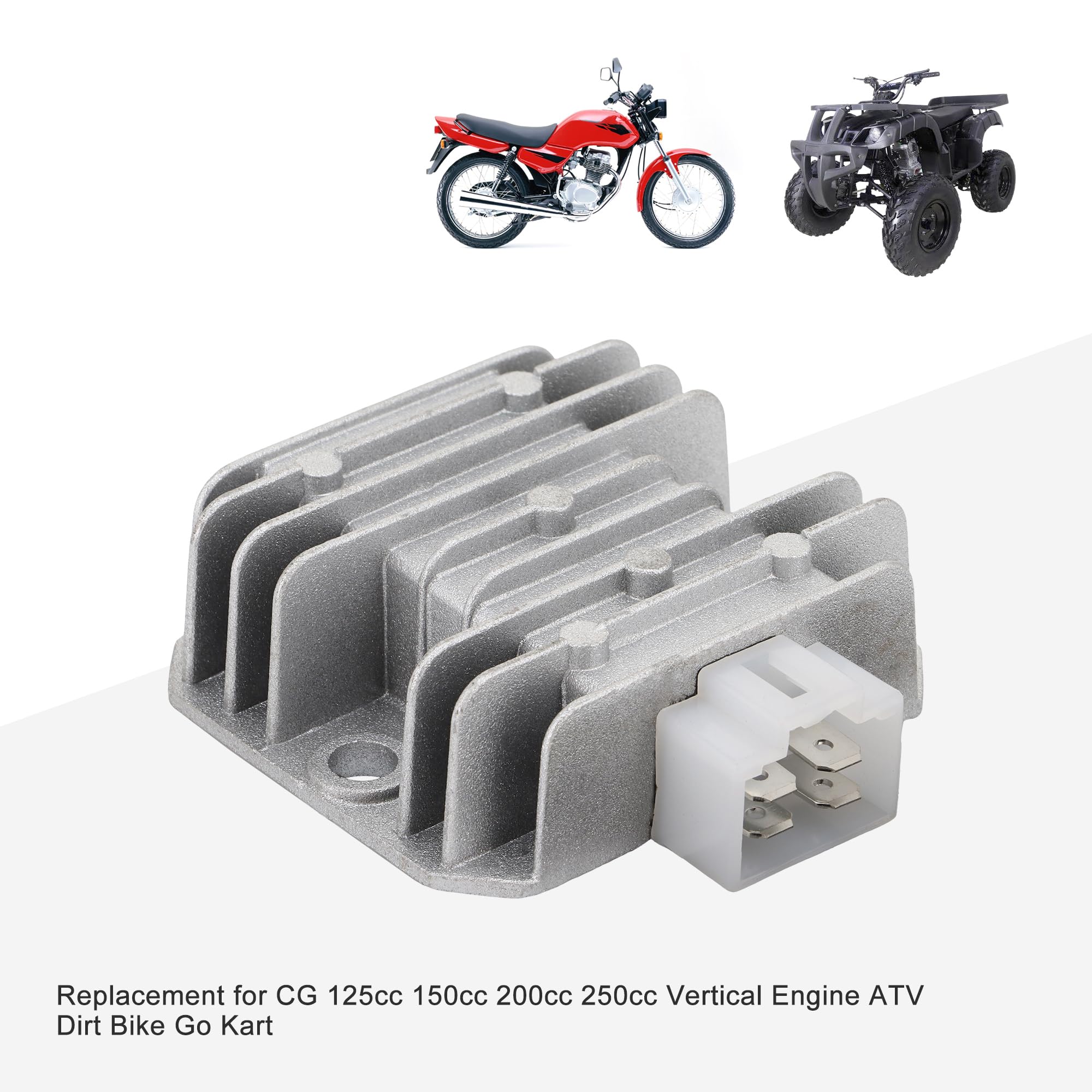 GOOFIT Regler Gleichrichter 12V - 5-polig Für ATV, Dirtbike & Go Kart