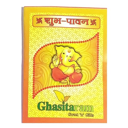 Miniatura 8 de Ghasitaram Gifts Rakhi Regalos para hermanos Rakhi Sweets - Pure Kaju Badam Pista Barfi 12 piezas con cuentas Rakhi