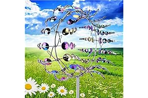 Garden Magic Kinetic Windmill: 3D Sunflower Yard Décor